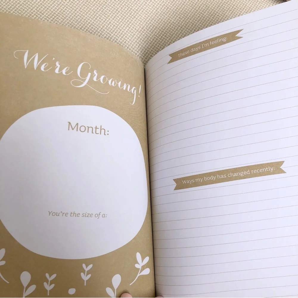 Expecting You Keepsake Pregnancy Journal - hardcover Compendium